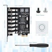 TARJETA DE EXPANSIÓN PCIE ELUTENG 7 PUERTOS USB 3.0 - Img 58117330