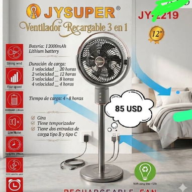 💥 EXCELENTES VENTILADORES RECARGABLES 💥 - Img 124389246