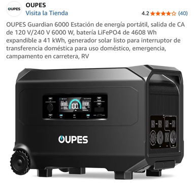 PLANTA ELECTRICA OUPES GUARDIAN 3000, DE 220/110 W DE 6000 W HASTA 9000 W.NUEVA!! - Img 123565347