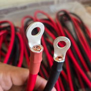 Pareja de Cable de 1 metro cobre puro para conexión de inversor a baterías 25mm² con terminales en las puntas - Img 57255593