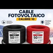 Rollo de cable fotovoltaico calibre 10 viene x 50m rojo y negro precio 150 usd - Img 56190999