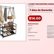 CLOSET CON ZAPATERA 3 NIVELES . - Img 57101755