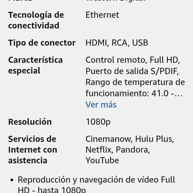 Reproductor WD TV HD Media Player - 2/2