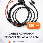 PANEL SOLAR..CABLE ADAPTADOR A CC 2.5M - Img 57992873