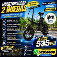Bicicleta eléctrica plegable con complementos - Img 56450560
