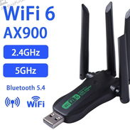 Adaptador USB WiFi 6 AX900 Bluetooth 5,4 antenas de doble banda 2,4G 5G WiFi6 tarjeta de red controlador receptor - Img 55632918