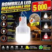 💡 BOMBILLA LED RECARGABLE USB CON SENSOR DE MOVIMIENTO - Img 58239274