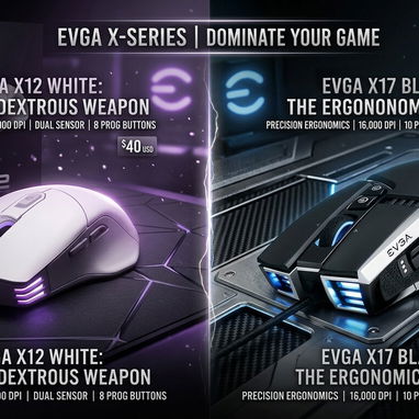 Mouse Gamer EVGA X12 (Blanco) y EVGA X17 (Negro) - Img 121842988
