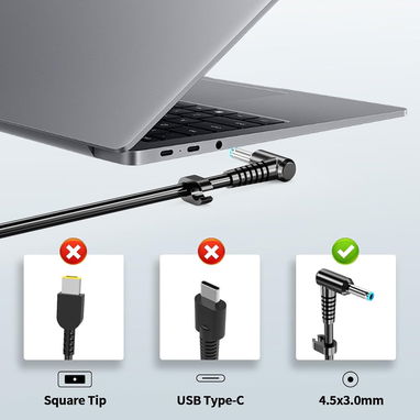Cargador de 65 W apto para HP Pavilion X360 Envy EliteBook Spectre punta azul 53274327 - 3/6