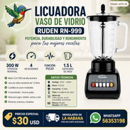 LICUADORA VASO DE VIDRIO RUDEN - Img 57548948