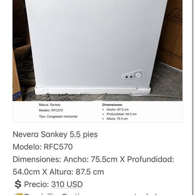 Neveras MILEXUS, STELECTRIC, SANKEY y ROYAL. Diferentes pies. NUEVAS. ENTREGA INMEDIATA - 4/6