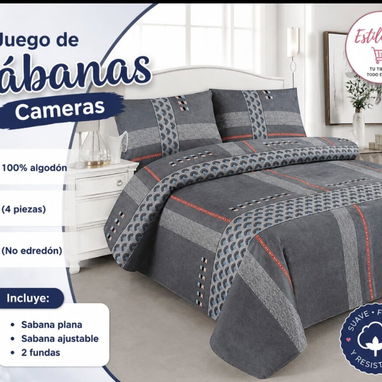 Juego de sábanas cameras - 6/10