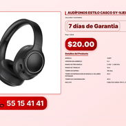 AUDÍFONOS ESTILO CASCO SY-VJE87 VPT-0014 - Img 56194310