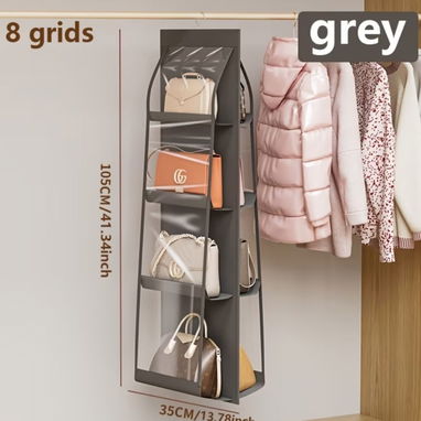 Organizador de carteras para closet (capacidad 8 carteras) en 9 USD - 3/3