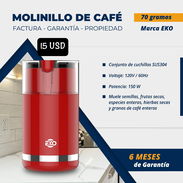 ☕ MOLINILLO DE CAFÉ 🔴 ECO 🆗 70 GRAMOS 💲 15 USD - Img 51856290
