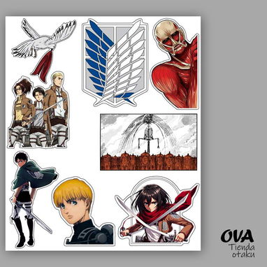Hoja de pegatinas stickers calcomanías anime videojuegos y gamer - Img 119478008