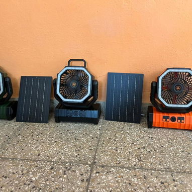 Ventilador recargable F6 con Panel Solar - Img 120624741