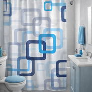 Cortinas para baño de nylon con aros plásticos - Img 56378111