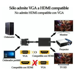 Adaptador activo VGA-HDMI - Img 100459889