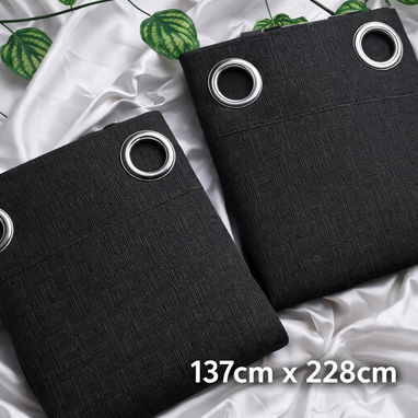 🔹 Juego de 2 Cortinas Blackout 🪟 💰 Precio: 31 USD. Con argollas en tendencia. WhatsApp 56249037 - Img 117610366