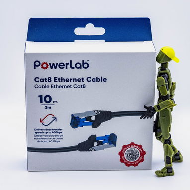 PowerLab Cable Ethernet Cat8 10FT Alta Velocidad 40Gbps - Img 122559410