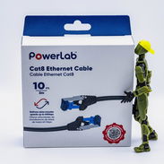 PowerLab Cable Ethernet Cat8 10FT Alta Velocidad 40Gbps | PC y Accesorios | Nuevo | Garantía 5 | videojuegoshabana.com - Img 56022558