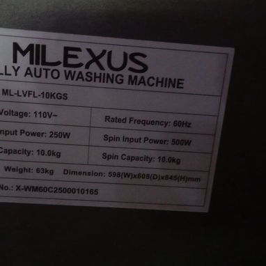 LAVADORA SECADORA AL VAPOR 10KG MILEXUS, ENTREGA DE FACTURA PARA SU GARANTÍA. VARIEDAD DE LAVADORAS - Img 126308638