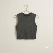 Blusa Top de mujer gris espacial - Img 57070081