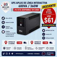 $61usd 🔋UPS Aplus 600VA/ 360W/ 8 Tomas🔋 - Img 56541065