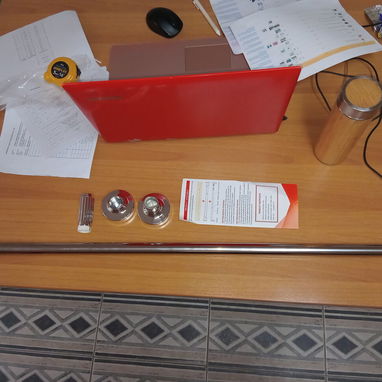 Barra Baño Ajustable 200cm Acero Inoxidable, Barra Baño Sin Taladro Presión 200cm VPT# - 4/9