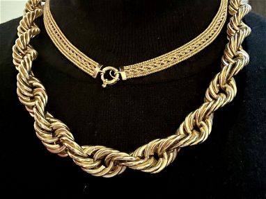 Vendo cadena de oro voluminosa y gargantilla - Img 68428359