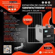 ☀️ CON SU PANEL 540 - 545W ☀️ 1280WH - 1000W ESTACIÓN DE ENERGÍA MARCA EON. MENSAJERÍA CON FACTURA Y GARANTÍA. 54833699 - Img 54778044