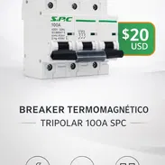 BREAKER TERMOMAGNÉTICO TRIPOLAR 100A SPC - Img 56794757