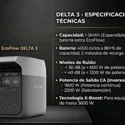 Ecoflow delta 3 en la foto están las propiedades están en la foto . con esta súper oferta 770usd 💸 💸💸 con la mens - Img 54868373