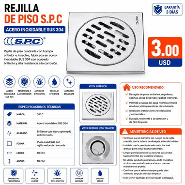 Herraje para baño, cheque para agua, desagüe - 4/4