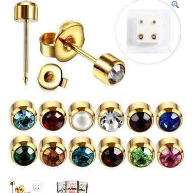 Aretes Antialérgicos medicinales perforaciones con pistola. - Img 126569504