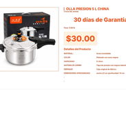 Olla Express de 5 Litros: Material Duradero y Cierre de Seguridad Lateral VPT#-0390 - Img 55667793