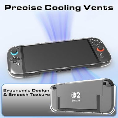 Funda transparente para Nintendo Switch 2 (2025) con agarre cómodo | videojuegoshabana.com - Img 121926765