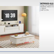 Mueble de sala  Contiene mueble para debajo del tv y mesa de centro  Precio 630usd EH - Img 55391331