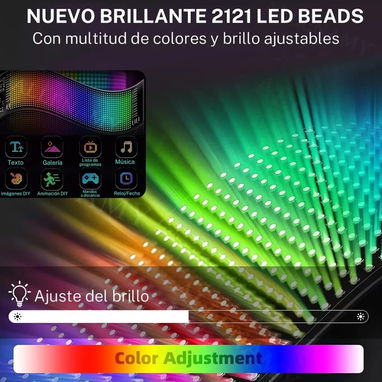 Panel de ojos de diablo de 35 pulgadas para automóvil, 16x96, 120x595mm x2 (pareja) - Img 95170567