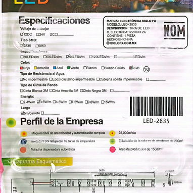 Tira led 5 metros $6usd o al cambio - 2/2