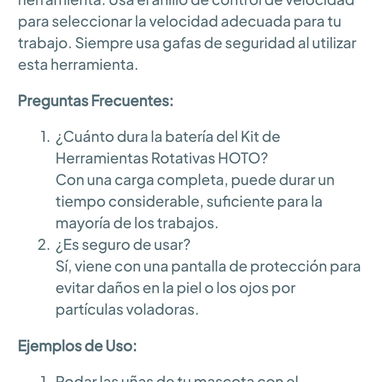Kit de Dremel HOTO - 2000 mAh 🌐 - 9/9