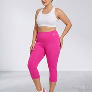 Leggings Deportivos Capris – Fucsia Vibrante (Talla L) 18 - Img 55348118