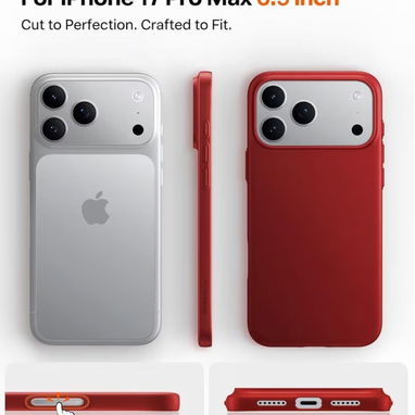 Magnetic Slim-Fit Case para iPhone 17 Pro Max – Red | videojuegoshabana.com - Img 122438965