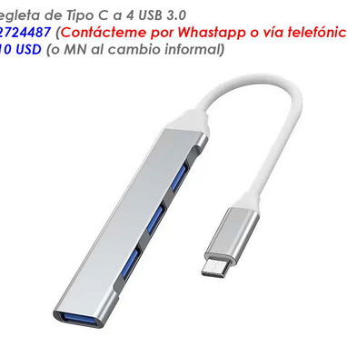 Hubs (regletas) y Adaptadores USB a varias salidas - Img 103434390