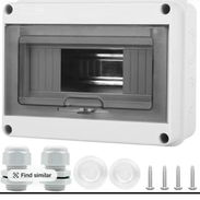 Waterproof Distribution Protection Box, ABS Plastic Breaker Electrical Box and Transparent Cover IP65, for Indoor Outdoo - Img 56042811