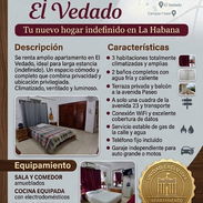 Renta x mes apartamento en el vedado - Img 54812500