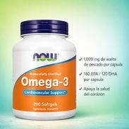 ✔ Omega 3 de la Marca Now 200 Tab 1000mg , Precio 25 - Img 55856720