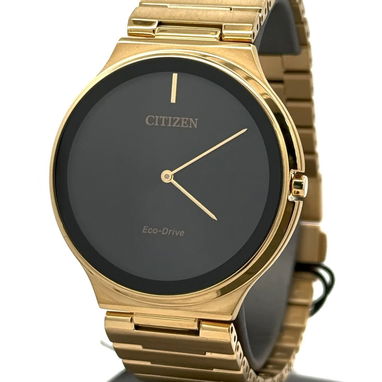 CITIZEN ECODRIVE STILLETO (AR3112-57E) DE 39MM , UNISEX EN ACERO INOXIDABLE DORADO Y CRISTAL DE ZAFIRO , NUEVO  58049738 - Img 118885166