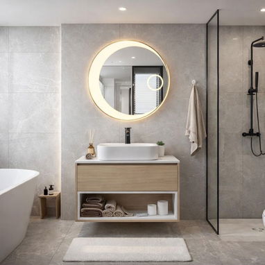 Juegos de baños, y lavamanos con muebles - Img 118694278
